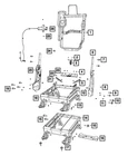 Genuine Mopar Front Seat Cushion Frame 68272052AC New. Price: $167.14.