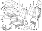 Genuine Nissan Seat Back Pad 87661-6GP1A New. Price: $721.45.