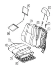 Genuine Mopar Front Seat Back Cover Right 1JG941DVAA New. Price: $62.79.
