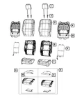 Genuine Mopar Front Seat Back Cover Right 6PW42STTAE New. Price: $252.20.