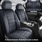 New For Bmw Leather 5 Seat Covers Full Set Protector Cushion Pad Black. Price: $80.15.