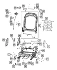 Genuine Mopar Front Seat Back Frame 68276611AK New. Price: $101.76.