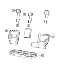 Genuine Mopar Rear Seat Cushion Cover 7AD16PXRAA New. Price: $1262.60.