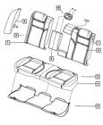 Genuine Mopar Seat Back Foam 68104310AA New. Price: $249.64.