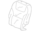 Genuine Honda Cover Middle Seat-back Trim *YR391L* (dark Ivory) 81721-SHJ-A22 New. Price: $63.96.