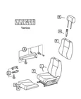 Genuine Mopar Front Seat Cushion 5139920AA New. Price: $92.22.