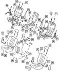 Genuine Mopar Seat Latch 5134471AA New. Price: $48.75.