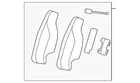 Genuine Gm Jet Black Rear Passenger Side Seat Back Bolster 95986118 New. Price: $35.74.