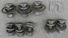 Galaxie Rear Back Bumper Bracket Nuts Bolts Round Head Washers 1965-1966 Oem Used. Price: $100.00.