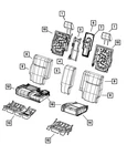 Genuine Mopar Rear Seat Back Cover Right 1MS061DVAA New. Price: $70.82.