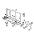 Genuine Mopar 2ND Row Manual Recliner Left 68271412AE New. Price: $108.73.