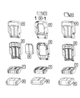 Genuine Mopar Rear Seat Back Cover Left 7JB35VA6AF New. Price: $344.52.