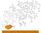 Genuine Oem Ford F-150 2015-22 Front Center Bottom Seat Cushion FL3Z18632A22A New. Price: $69.95.