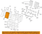 Gm Oem 2010 G6 Seats Tracks Rear Components-seat Back Cover 15905749 New. Price: $100.90.