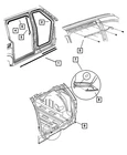 Genuine Mopar Sliding Door Track Cover Right 4717988AB New. Price: $37.46.