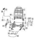 Genuine Mopar Seat Back Release Cable 5SK90LW9AA New. Price: $61.89.