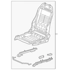 Genuine Honda Frame Front Seat 81126-TLA-C01 New. Price: $577.79.