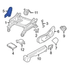 For Dodge Durango 2011-2025 7RH95DX9AA Front Left Outer Seat Trim Panel New. Price: $106.48.