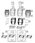 Genuine Mopar Front Seat Back Foam Right 68302294AD New. Price: $86.37.