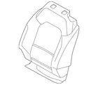 Genuine Ford Cover Assembly Seat Back P2DZ-9864416-HB New. Price: $852.00.