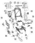 Genuine Mopar Seat Back Heated Pad 68309556AB New. Price: $69.70.
