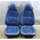 Reupholstered 99-00 Bmw Z3 Roadster Front Basic Seat Pair Blue Vinyl W/o Rails Used. Price: $542.50.