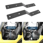 Matte Black Steel Front Bracket Driver Seat Adapter For 1997-06 Jeep Wrangler Tj New. Price: $42.38.