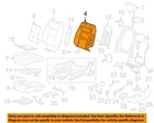 Gm Oem 19-23 Sierra 1500 Driver Components-seat Back Pad 84462132 New. Price: $141.25.