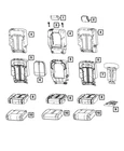 Genuine Mopar Second Row Armrest 6YD651X7AD New. Price: $183.28.