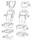 Genuine Mopar Front Seat Back Cover 6RF28LA8AB New. Price: $130.41.