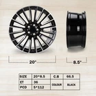 20"X8.5" Wheel Replacement For Mercedes Class G500 G550 G63 G65 Black Rim New. Price: $294.75.