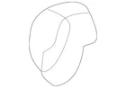 Genuine Ford Retractor Assembly Cover 8L8Z-7860262-AB New. Price: $7.28.