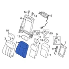Ford F-250 Super Duty 13-16 Front Left Seat Back Cushion Cover New. Price: $246.65.