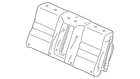 Genuine Honda Cover Rear Seat Back Trim New Oem 82121-TA5-A42ZC. Price: $75.16.