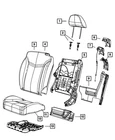 Genuine Mopar Front Seat Back Cover Right 1WP10DX9AA New. Price: $111.08.
