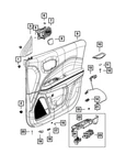 Genuine Mopar Door Trim Panel Plug 5UW68DX9AA New. Price: $11.70.