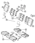 Genuine Mopar Seat Back Foam Right 68163748AA New. Price: $147.42.