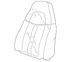 Genuine Gm Seat Back Cover 12476665 New. Price: $325.62.