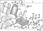 Genuine Mazda Seat Back Assembly VB05-88-160-02 New. Price: $393.96.