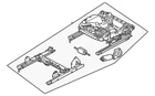 Genuine Volkswagen Cushion Frame 7T0-881-106-C New. Price: $304.92.