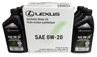 Lexus/toyota Motor Oil 0W-20 6 Qts In Case 00279-0WQTE0-1T New. Price: $59.00.