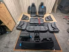 Oem Mercedes W205 C43 Interior Seats Door Panels Dashboard Complete Black W/ Red Used. Price: $896.36.