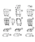 Genuine Mopar Second Row Armrest 6TV251D4AD New. Price: $157.94.