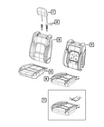 Genuine Mopar Front Seat Back Cover Right 7UT44LT5AC New. Price: $716.04.