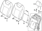Genuine Nissan Seat Back Cushion Cover 87671-7BA0B New. Price: $398.77.