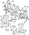 Genuine Mopar Seat Latch Cover ZS331J3AA New. Price: $8.23.