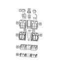 Genuine Mopar Seat Back Foam Left 68376069AE New. Price: $114.33.