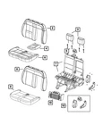 Genuine Mopar Front Seat Back Cover 5SG43JXWAA New. Price: $580.32.