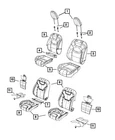 Genuine Mopar Front Seat Back Cover Left 6ER13HL1AB New. Price: $366.85.