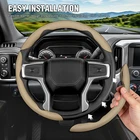 For Alfa Romeo 3PCS Segmented Steering Wheel Cover Real Leather Breathable Beige New. Price: $23.99.